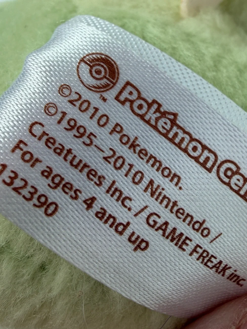 Pokemon Center Celebi Pokedoll 2010‎ Plush Toy 5